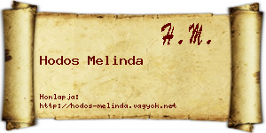 Hodos Melinda névjegykártya